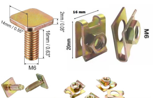 Fit mazda type metal screw - u-type,