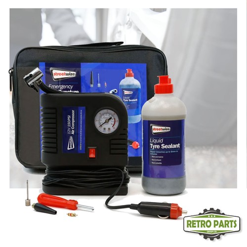 Emergency flat tyre - tyre, repair
