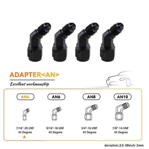 4pcs an4 female 4an - male, 45