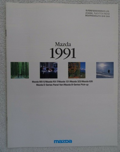 Mazda brochure 1991 5 - brochure, 1991: