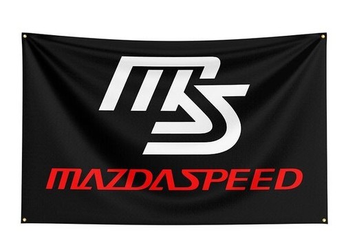 Mazdaspeed style garage flag - garage,