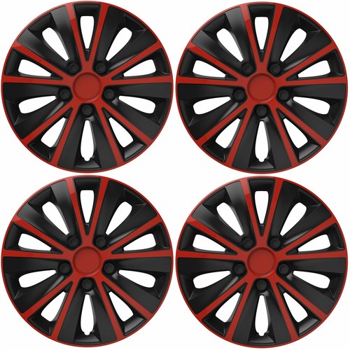 Back red wheel trims - red, hub